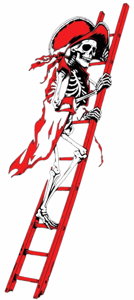 pirate climbing ladder